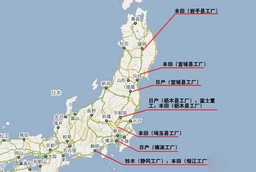 图文综述：日本大地震冲击全球汽车行业