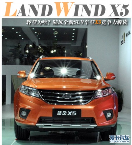 转型为啥? 陆风全新SUV车型X5竞争解读