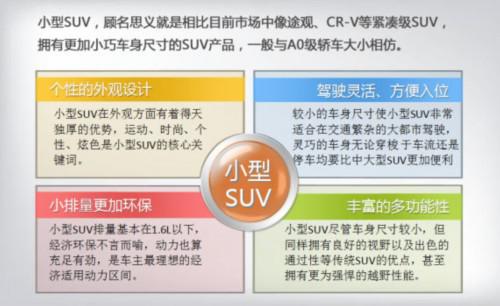 小型SUV的特点及优势