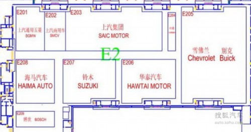 2014北京车展展位图