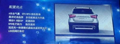 预售6万起/新小型SUV 哈弗H1将于7月上市