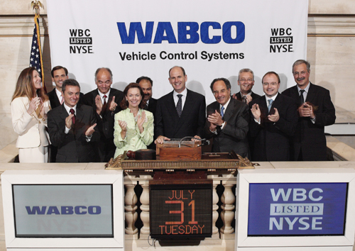 威伯科（WABCO）在纽约证券交易所挂牌上市（图）