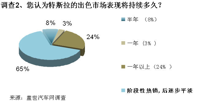 调查：特斯拉精准定位获成功 但热销难持续