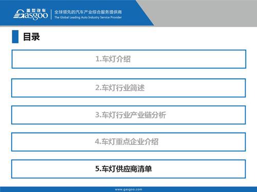 【行业综述】汽车车灯行业综述