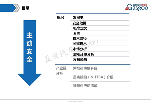 【行业综述】:主动安全系统行业综述