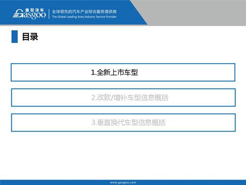 盖世汽车研究院：2016年Q1上市新车盘点