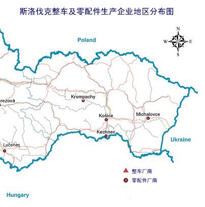 斯洛伐克整车及零配件企业分布