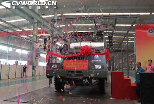 重汽今年第一千辆HOVA豪威矿用车下线