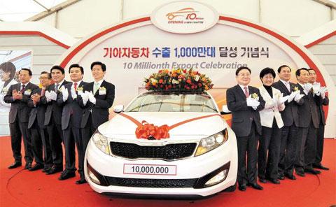 起亚汽车出口突破1000万辆