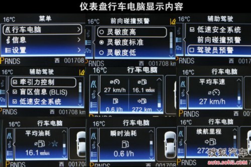 福特翼虎 氙气前大灯 自适应巡航控制