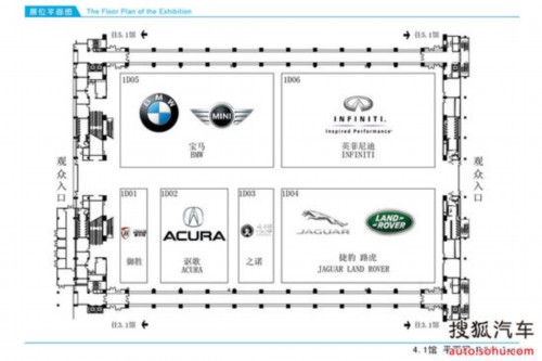 2013广州车展展馆分布 超60款新车将亮相